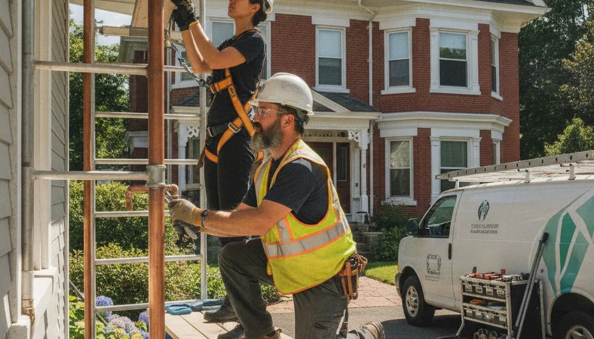 Plumber repairing a sink in Andover, MA for plumbing repair service