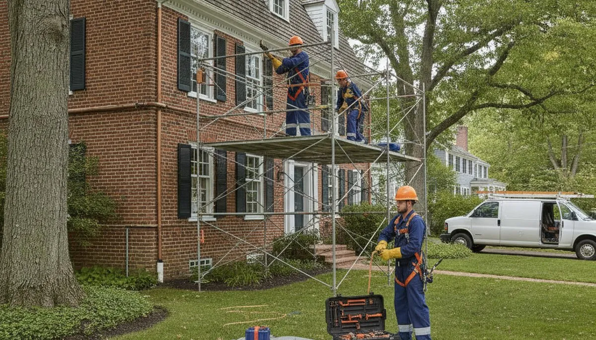 Andover, MA plumber repairing a leak for plumbing service at a local home