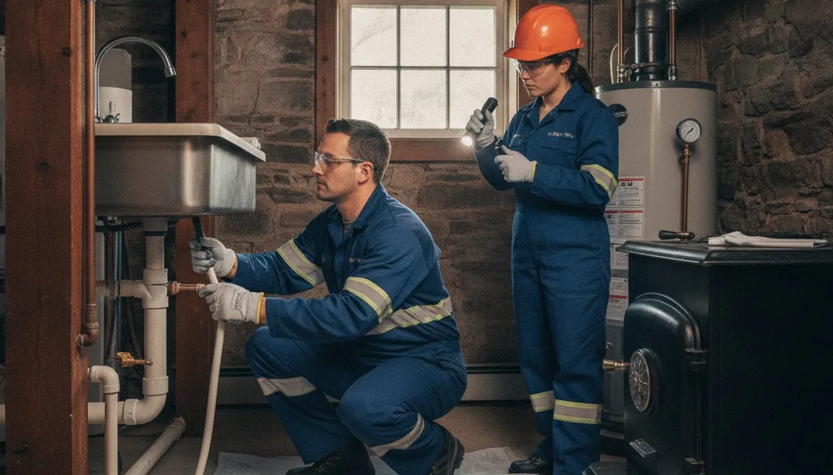 Andover, MA plumbing repair service truck for emergency leak and pipe repair on site